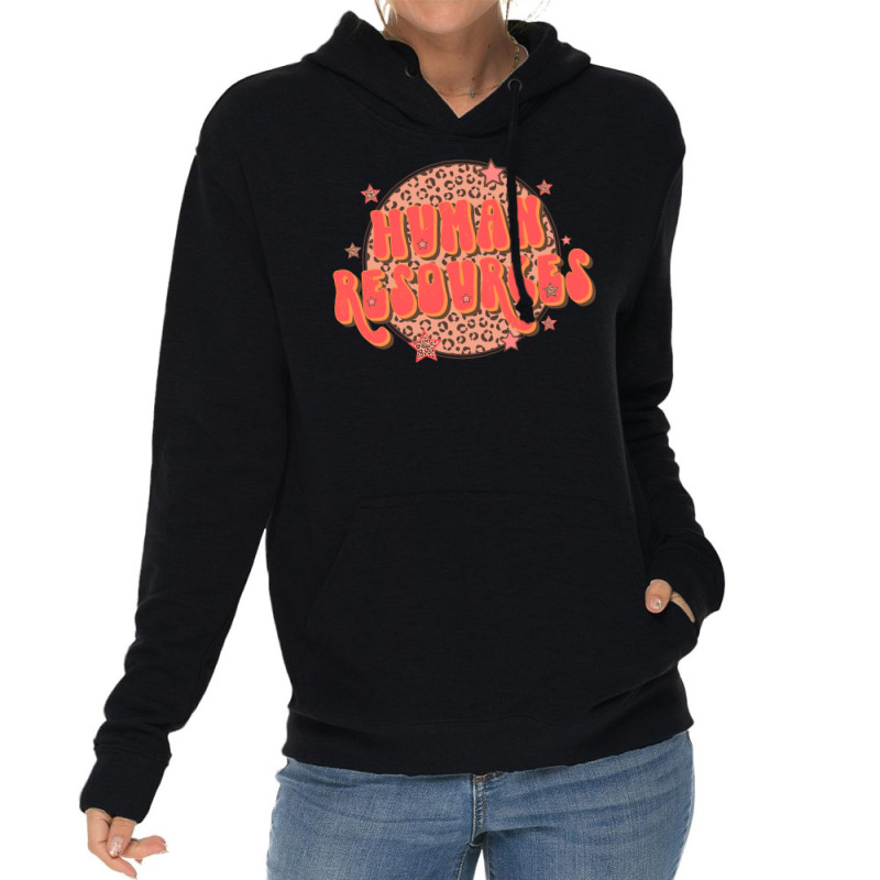 Retro Groovy Leopard Human Resources Funny Lightweight Hoodie | Artistshot