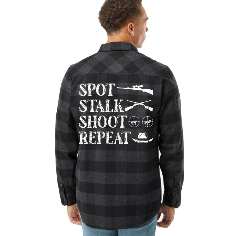 Spot Stalk Shoot Hunting Coyote Hunter Vintage Flannel Shirt | Artistshot