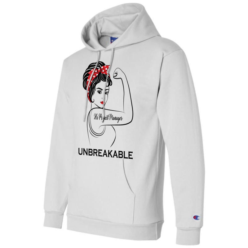 Hr Project Manager Unbreakable 70s Champion Hoodie by edelinbarhoc | Artistshot