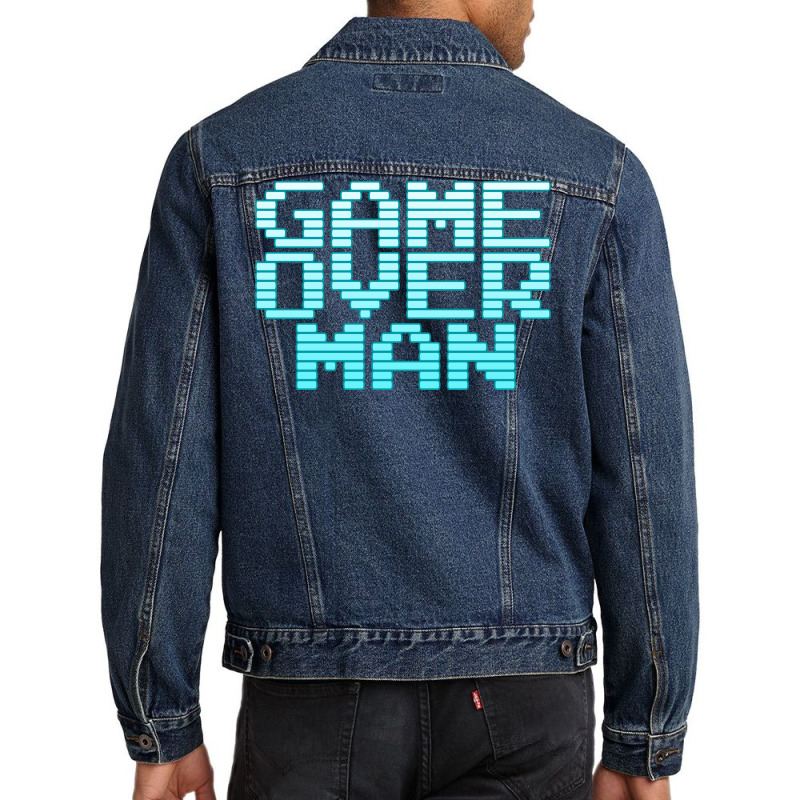 Game Over Man Tumblr Men Denim Jacket by hlubsinaut | Artistshot