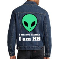 I Am Not Human I Am Hr Nature Men Denim Jacket | Artistshot