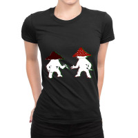 Fighting  Mushrooms Ladies Fitted T-shirt | Artistshot