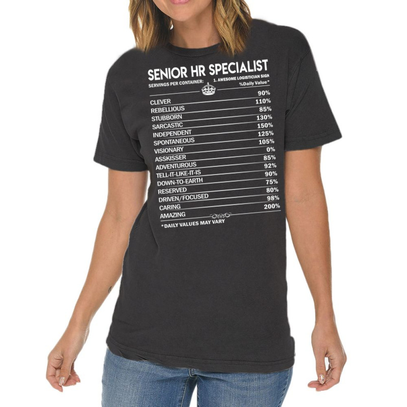 Senior Hr Specialist T  Senior Hr Specialist Facto Vintage T-shirt | Artistshot