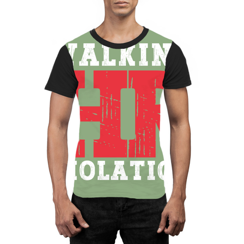 Walking Hr Violation Love 80s Graphic T-shirt | Artistshot