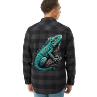 Ocean Sea Water Iguana Flannel Shirt | Artistshot