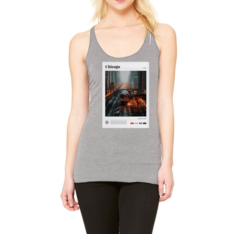 Chicago Night Racerback Tank by kamisalona | Artistshot