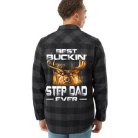 Best Buckin Step Dad Ever  Deer Hunting Bucking Fa Flannel Shirt | Artistshot