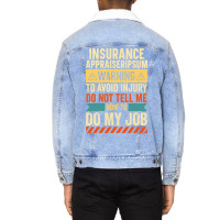 Insurance Appraiser Warning 80s (1) Unisex Sherpa-lined Denim Jacket | Artistshot