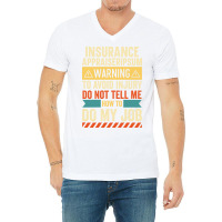 Insurance Appraiser Warning 80s (1) V-neck Tee | Artistshot