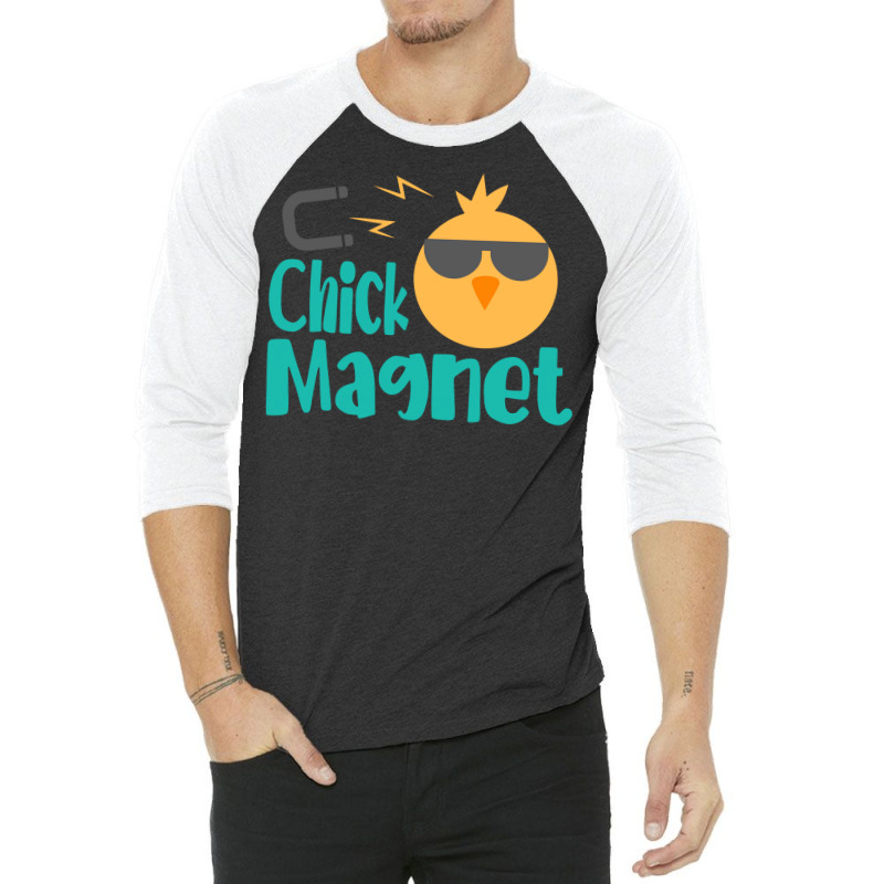 Easter Kids Men Toddler Boy Chick Magnet Cute 3/4 Sleeve Shirt | Artistshot