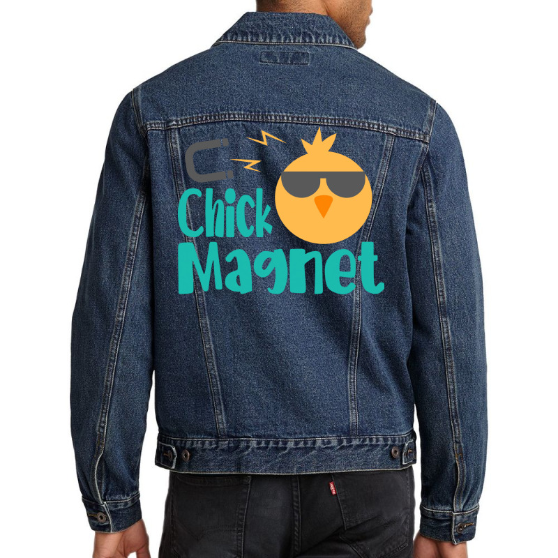 Easter Kids Men Toddler Boy Chick Magnet Cute Men Denim Jacket | Artistshot