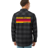 Insurance Attorney 80s Retro Vintage Limited Editi Flannel Shirt | Artistshot