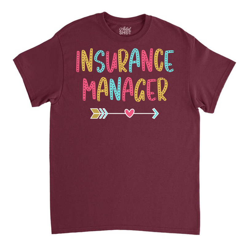 Insurance Manager Fun Casual Boho Design (1) Classic T-shirt by shetutheua | Artistshot