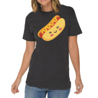 Cute Kawaii Hot Dog Girl Vintage T-shirt | Artistshot