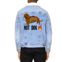 Hot Dog Funny Birthday Present Unisex Sherpa-lined Denim Jacket | Artistshot