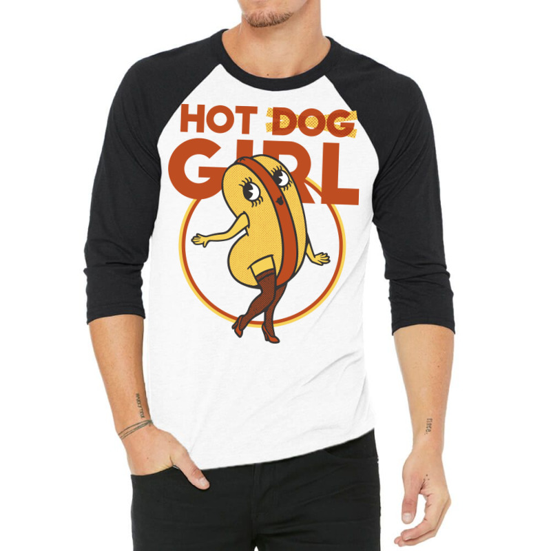 Hot Dog Girl Gift 3/4 Sleeve Shirt | Artistshot