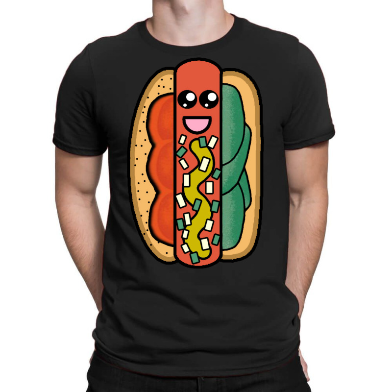 Chicago Style Hot Dog 80s T-shirt | Artistshot