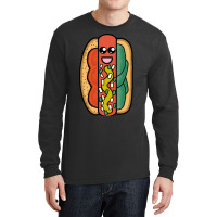 Chicago Style Hot Dog 80s Long Sleeve Shirts | Artistshot