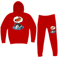 Alaskan Malamute Dreaming About Hotdogs Summer Hoodie & Jogger Set | Artistshot