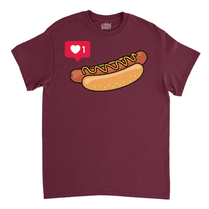 Hot Dogs Is Love Green Classic T-shirt | Artistshot