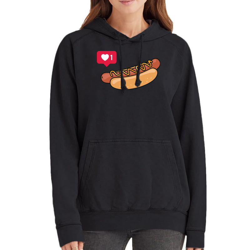 Hot Dogs Is Love Green Vintage Hoodie | Artistshot