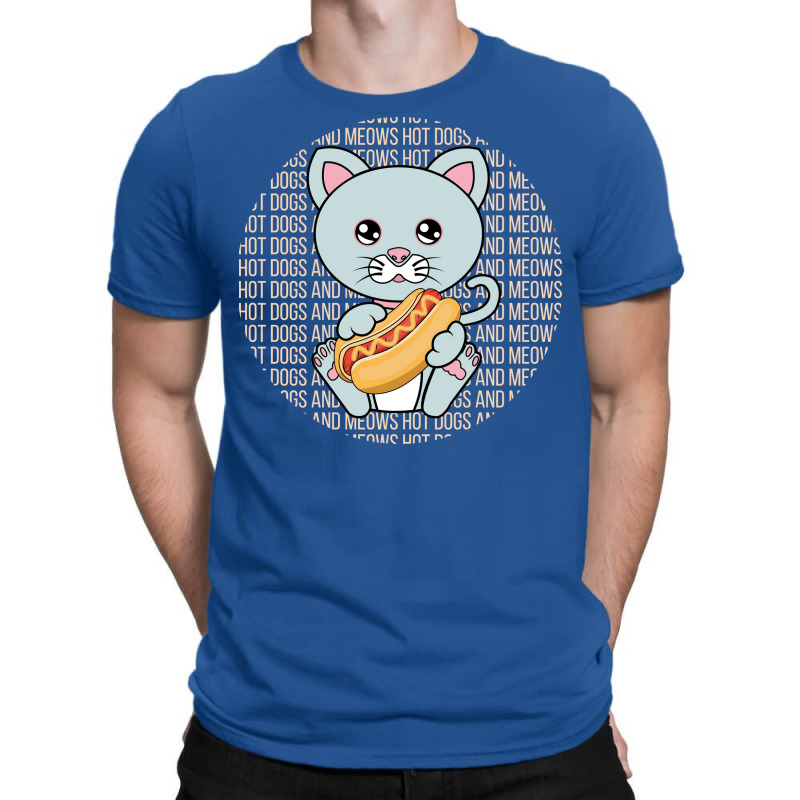 All I Need Is Hot Dogs And Cats Cool Hipster T-shirt | Artistshot