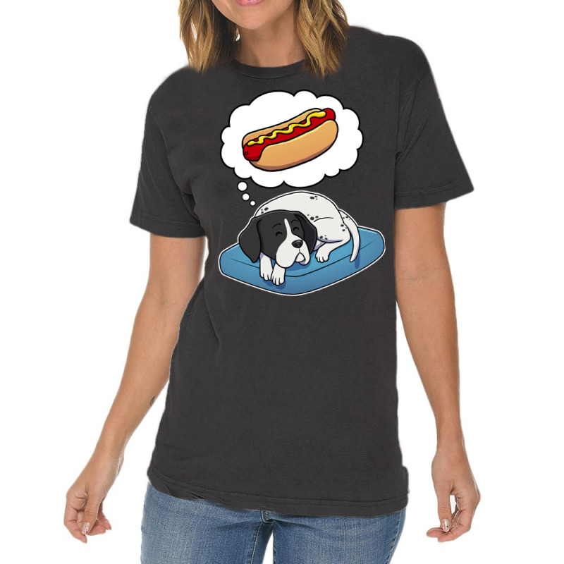 English Pointer Dreaming About Hotdogs Stars Vintage T-shirt | Artistshot