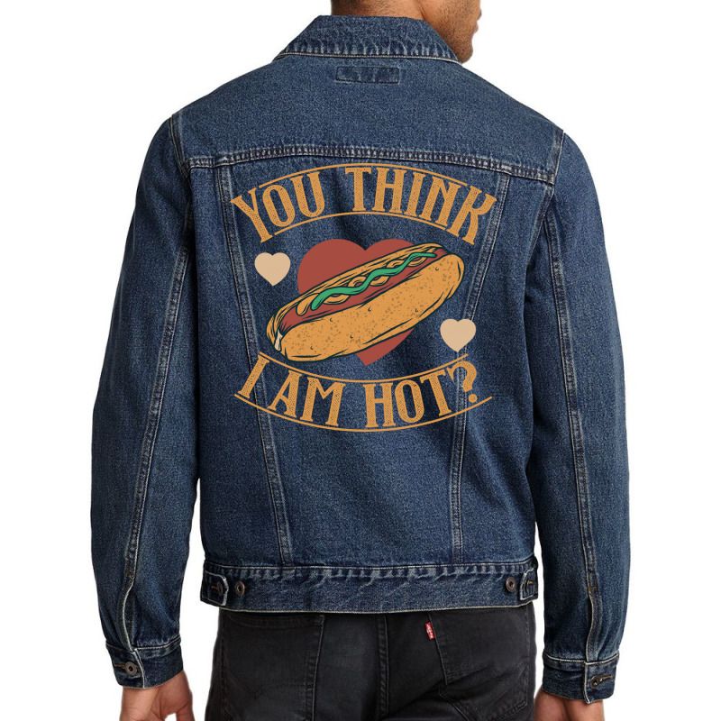 Hot Dog Funny Nostalgia Men Denim Jacket | Artistshot