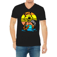 Cartoon Weekend V-neck Tee | Artistshot