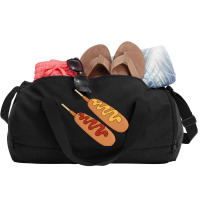 Ketchup And Mustard On Corn Dogs 70s Duffel Bag | Artistshot