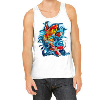 Koi Fish On A Waterfall Nature Tank Top | Artistshot