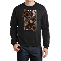 Koi Fish Swimming Through Water And Flowers Copper Crewneck Sweatshirt | Artistshot