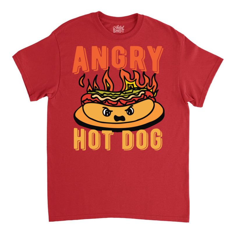 Angry Hot Dog Nature Classic T-shirt by srojlhuango | Artistshot