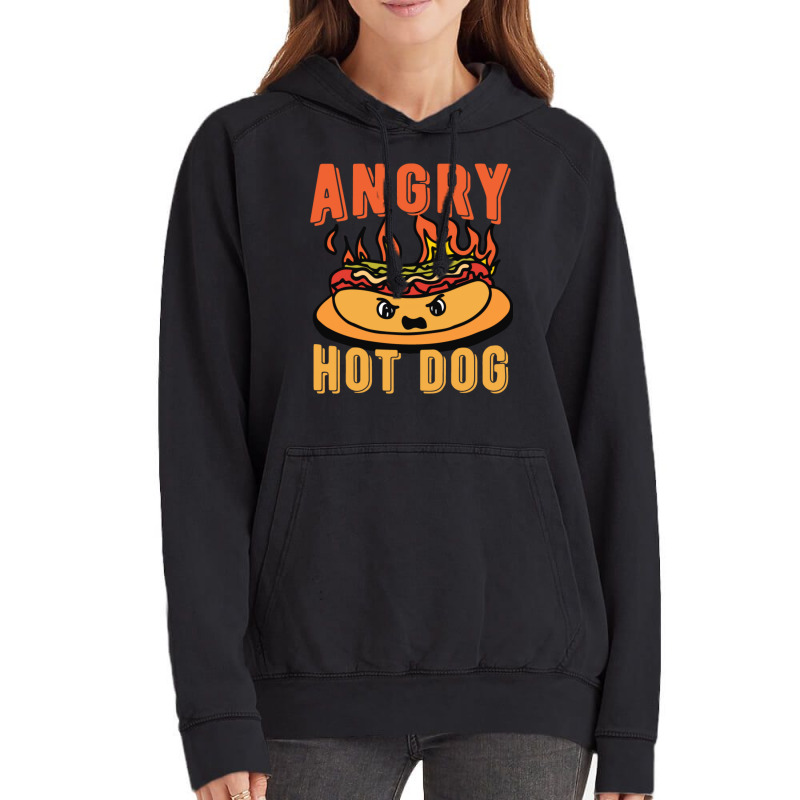 Angry Hot Dog Nature Vintage Hoodie by srojlhuango | Artistshot