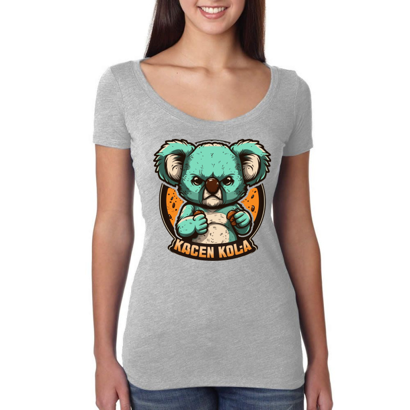 Koala Master Angry Women's Triblend Scoop T-shirt by ConnorOlson191 | Artistshot