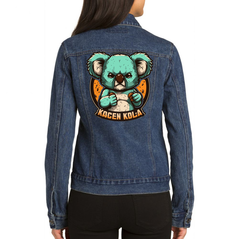 Koala Master Angry Ladies Denim Jacket by ConnorOlson191 | Artistshot