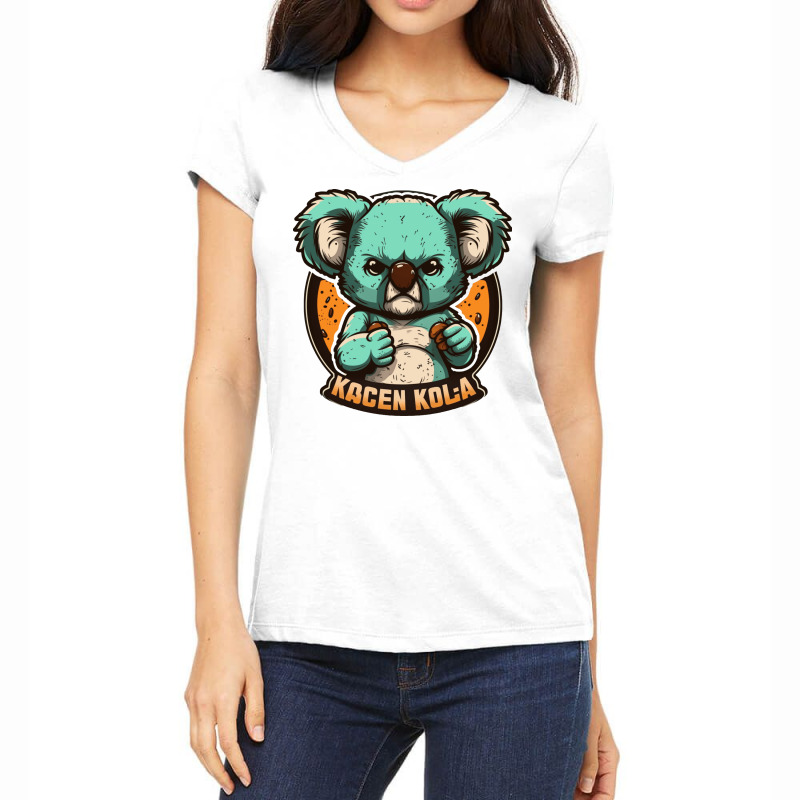 Koala Master Angry Women's V-Neck T-Shirt by ConnorOlson191 | Artistshot