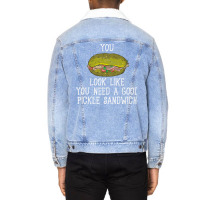 You Look Like You Need A Good Sandwich Nostalgia Unisex Sherpa-lined Denim Jacket | Artistshot