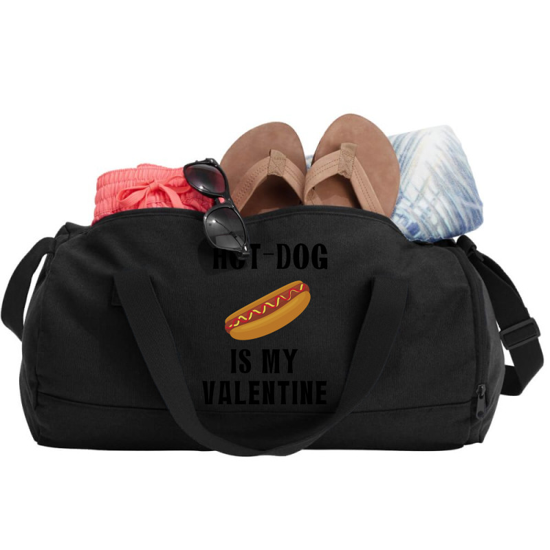 Hotdog Is My Valentine Summer Duffel Bag | Artistshot