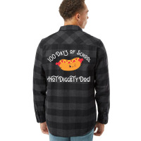 Funny Hot Dog 100 Days Of School Hot Diggety Dog Q Flannel Shirt | Artistshot