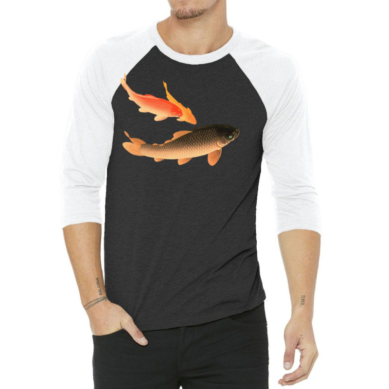 Koi Hipster 3/4 Sleeve Shirt | Artistshot