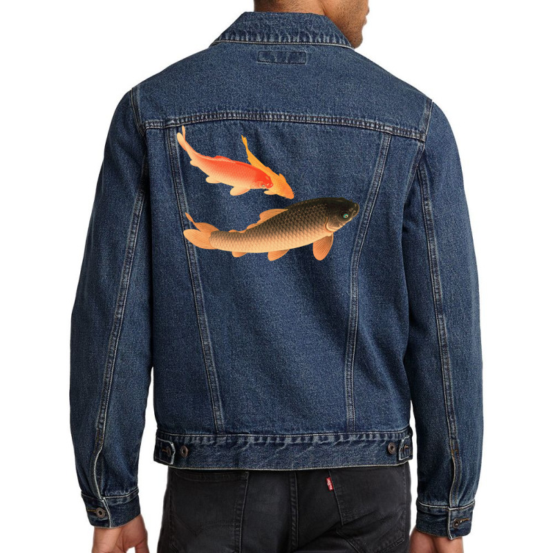 Koi Hipster Men Denim Jacket | Artistshot