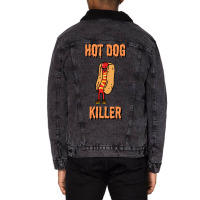 Hot Dog Killer Trending Unisex Sherpa-lined Denim Jacket | Artistshot