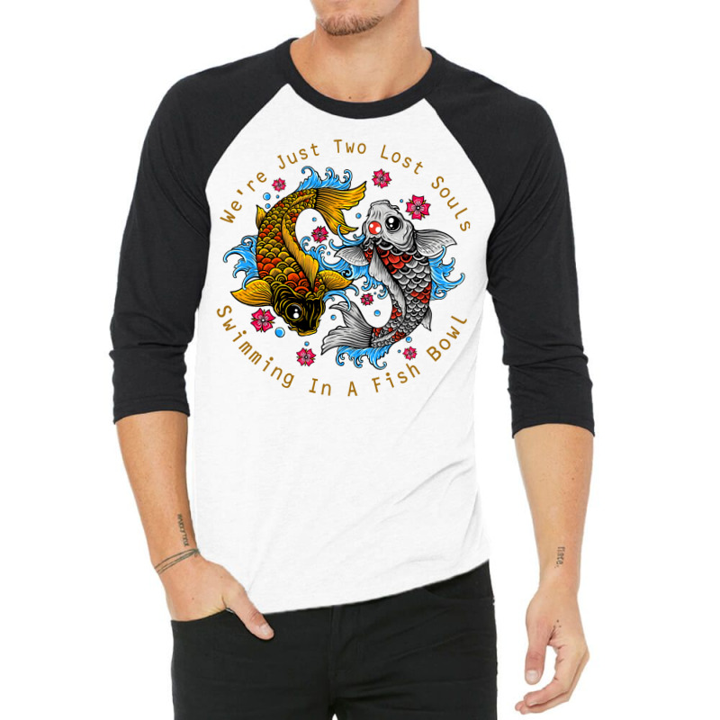 Koi Fish Lover Aesthetic 3/4 Sleeve Shirt | Artistshot