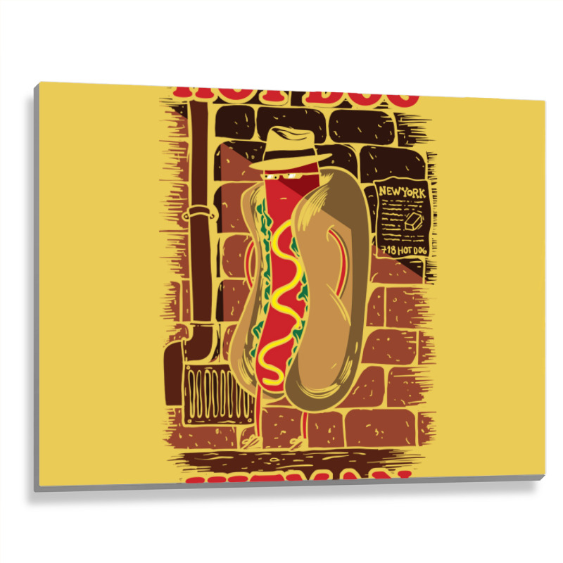 Hot Dog Hitman Girl Metal Print Horizontal | Artistshot