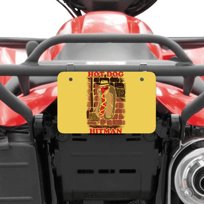 Hot Dog Hitman Girl Atv License Plate | Artistshot