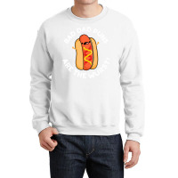 Bad Dad Puns Are The Wurst Cute Sausage Pun Aesthe Crewneck Sweatshirt | Artistshot