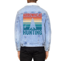 Arrowheads Hunting Retro Style Boy Unisex Sherpa-lined Denim Jacket | Artistshot