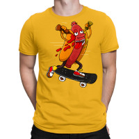 Hotdog Skater Funny Skating Bratwurst Nature T-shirt | Artistshot