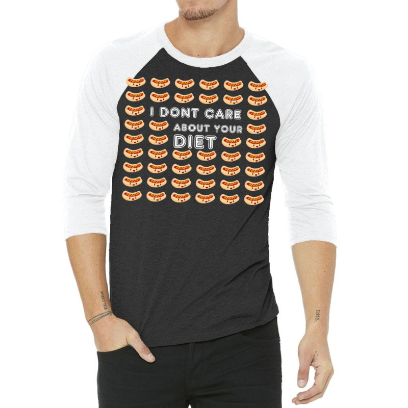 Hot Dog Diet Cute 3/4 Sleeve Shirt | Artistshot